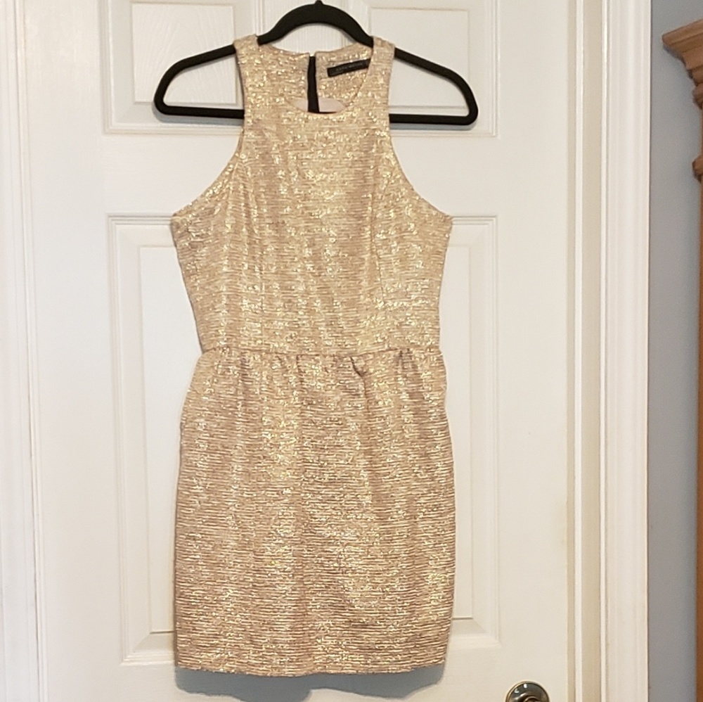 EUC Gold Zara dress
